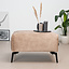 Hocker Vegas velvet taupe