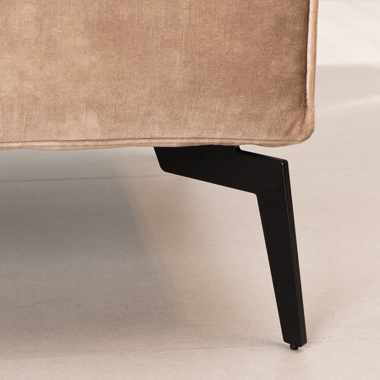 Hocker Vegas velvet taupe