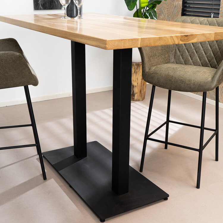 Bartafel Sven eikenhout 160 x 80 x 109 cm