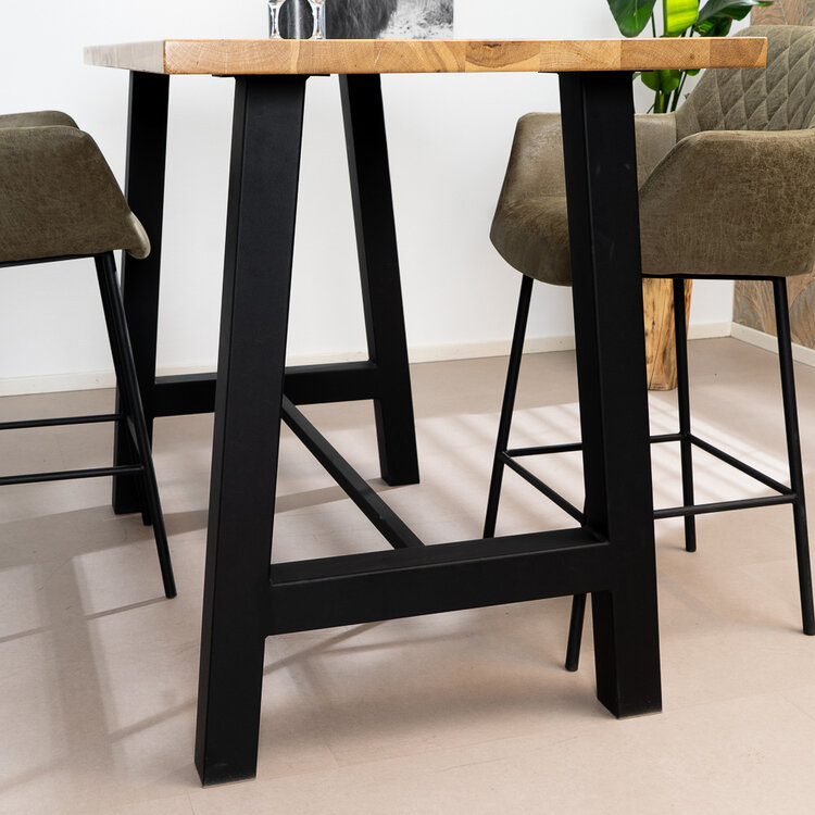 Bartafel Lena eikenhout 160 x 80 x 106 cm