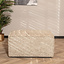 Hocker Memphis stof chenille taupe