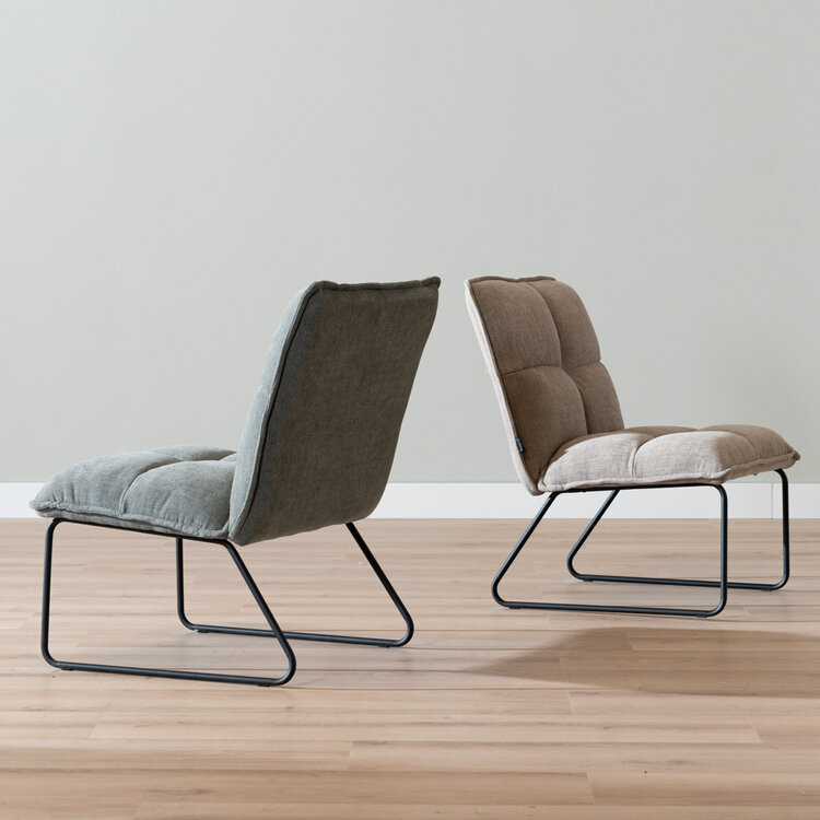 Scandinavische fauteuil Joran groen