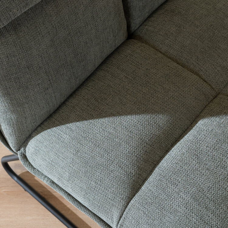 Scandinavische fauteuil Joran groen