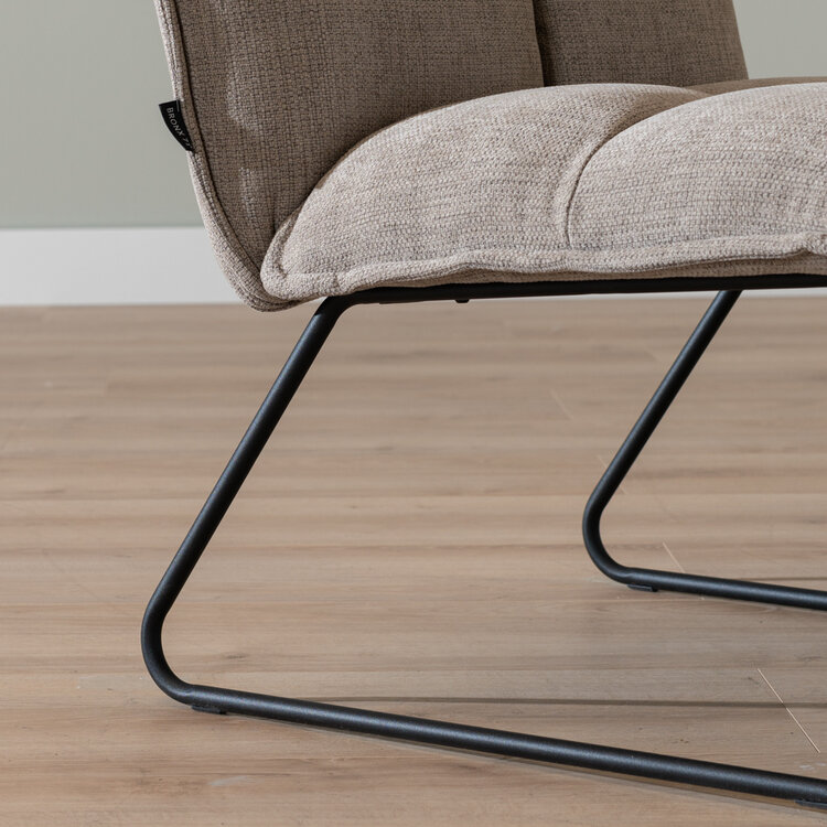 Scandinavische fauteuil Joran taupe