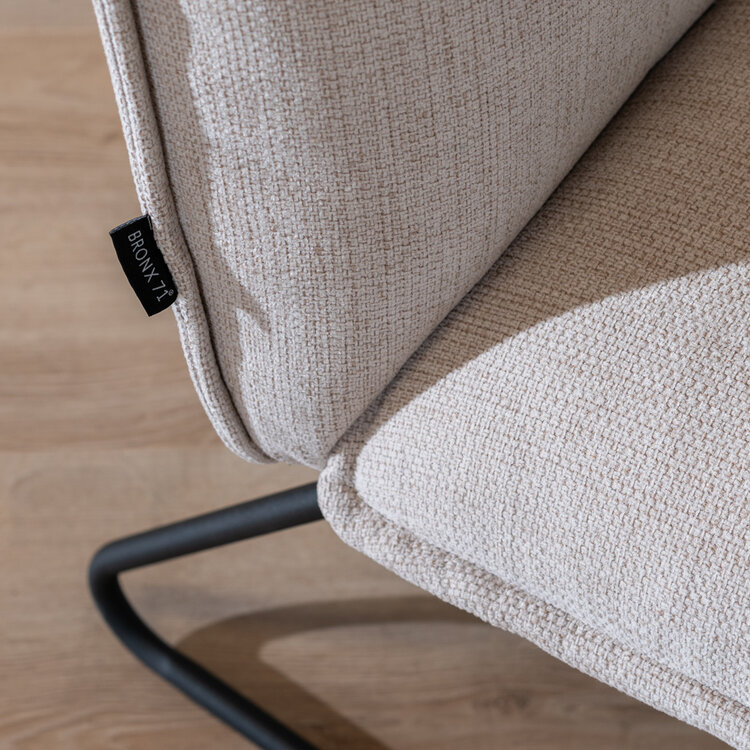 Scandinavische fauteuil Joran beige