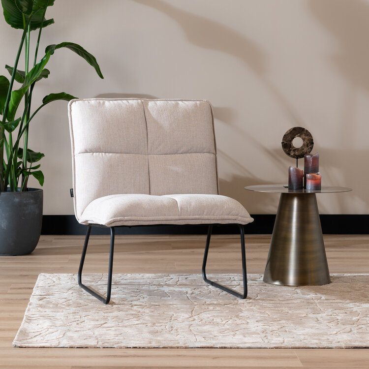 Scandinavische fauteuil Joran beige