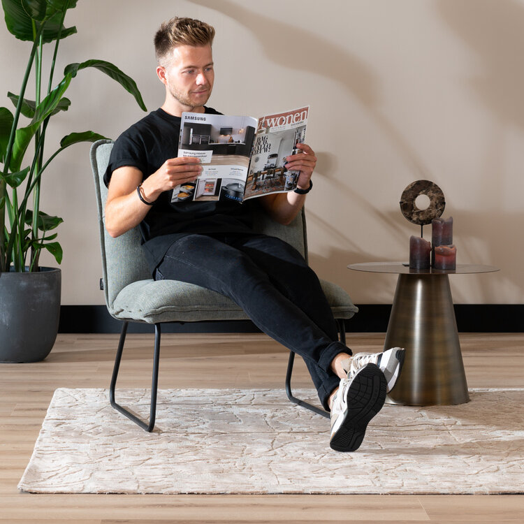 Scandinavische fauteuil Joran beige