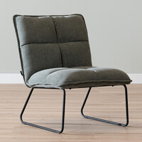Scandinavische fauteuil Joran groen
