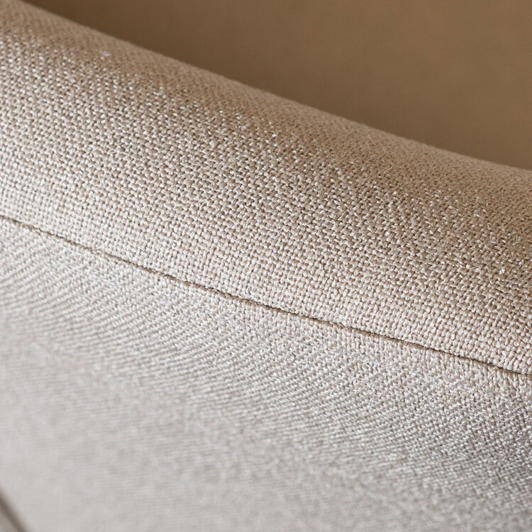 Eetkamerstoel met wieltjes Isak taupe gerecyclede stof