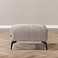 Hocker Vegas taupe stof chenille