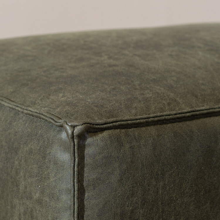 Hocker Kansas eco-leer olive green