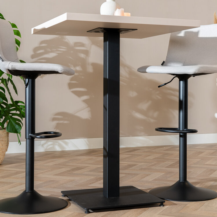 Bartafel Nils melamine beige 60 x 60 x 109 cm