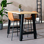 Bartafel Disa melamine eiken 140x80x106 cm