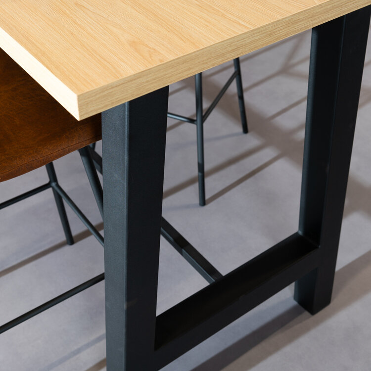 Bartafel Disa melamine eiken 140x80x106 cm