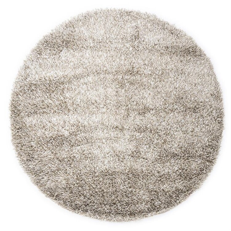 Vloerkleed Oliver taupe rond Ø 200cm