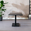 Eettafel Nils melamine zwart 140 x 80 cm