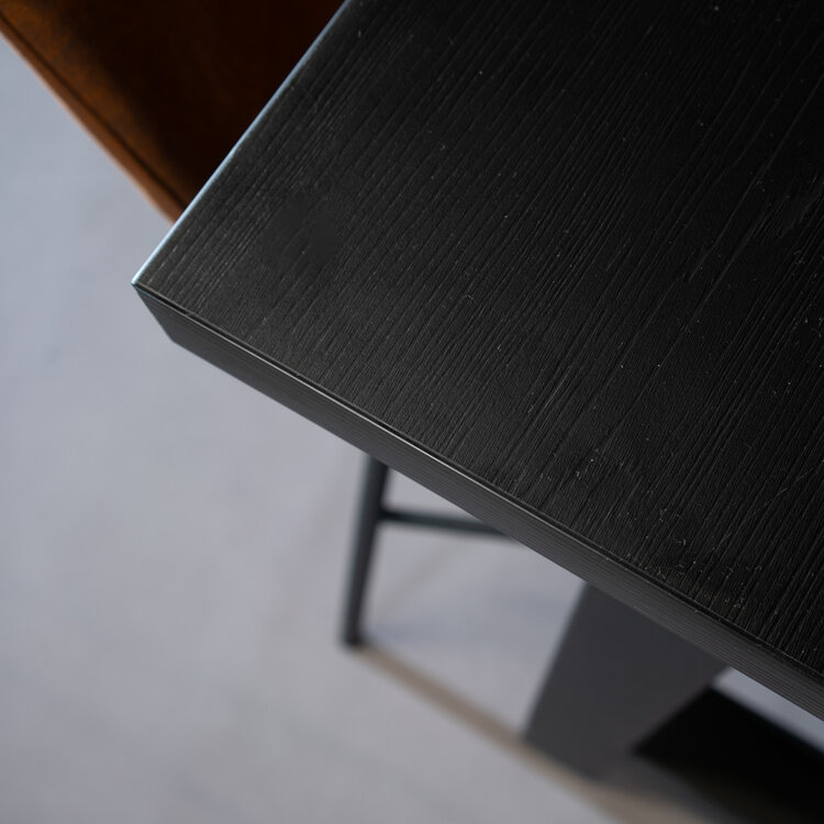 Bartafel Disa melamine zwart 140 x 80 x 106 cm