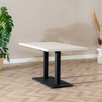 Eettafel Nils melamine beige 140 x 80 cm