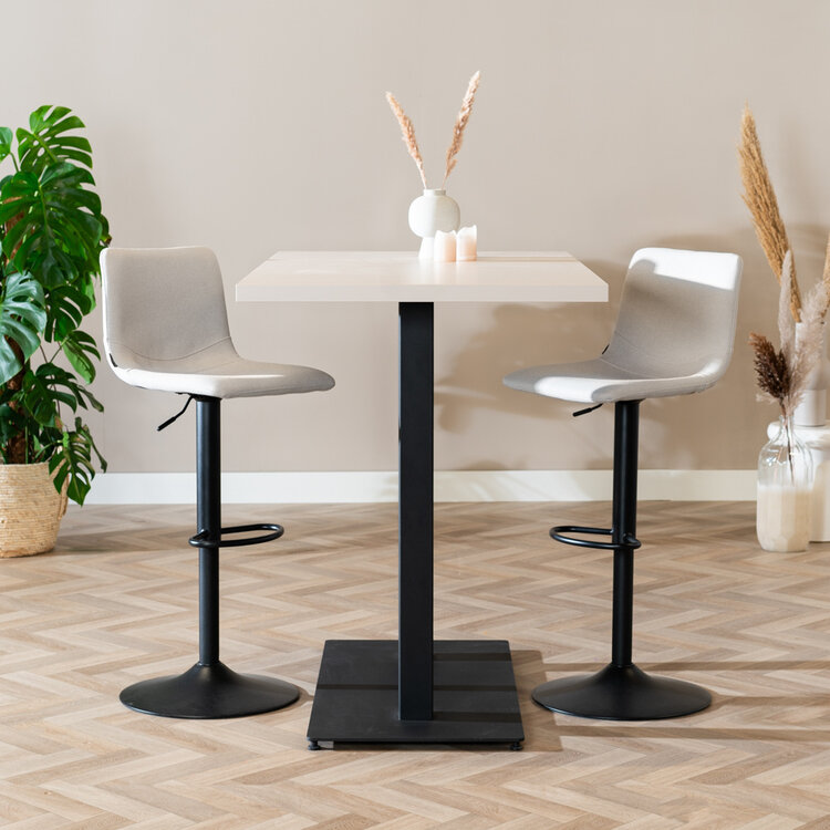 Bartafel Nils melamine beige 140 x 80 x 109 cm