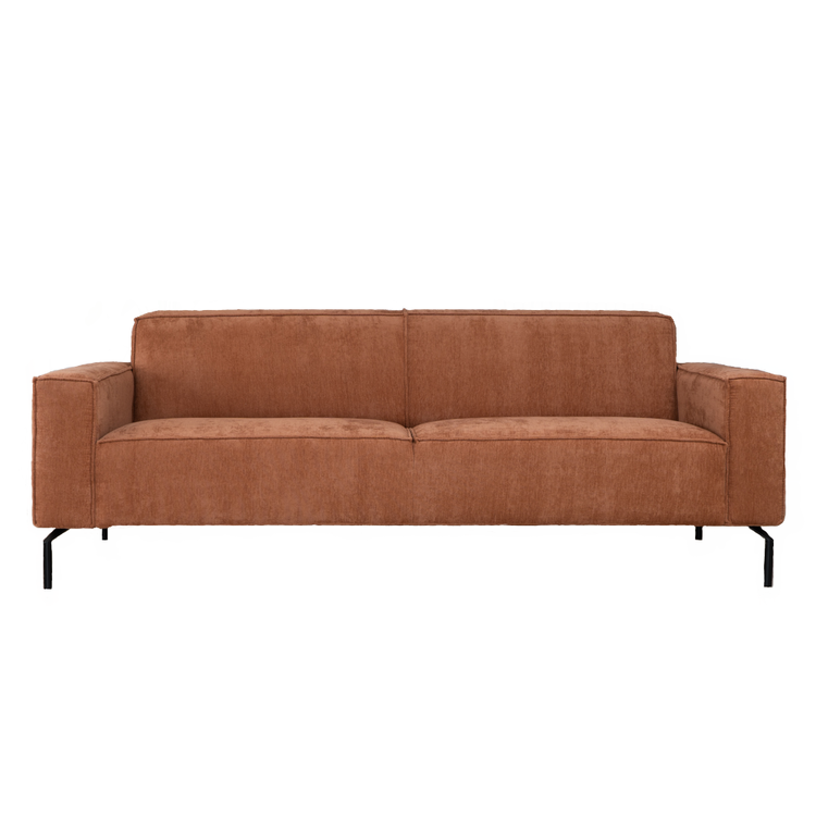 3-zitsbank Kansas stof gemêleerd terracotta