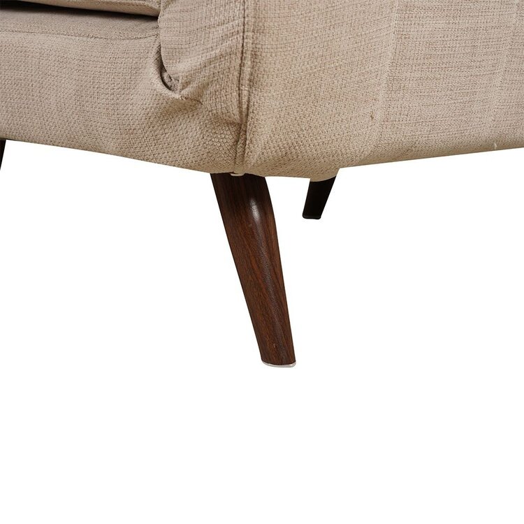 Slaapfauteuil Hanna gerecyclede stof beige