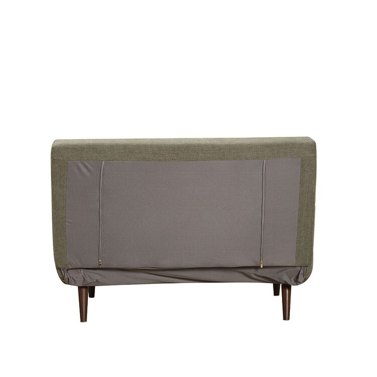 Slaapbank 1,5 persoons Kristian gerecyclede stof groen