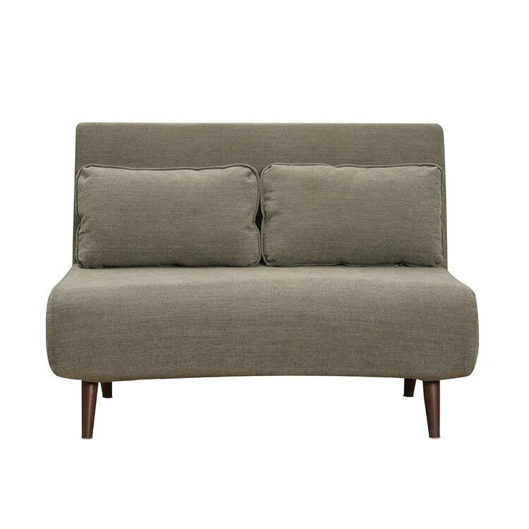 Slaapbank 1,5 persoons Kristian gerecyclede stof groen