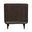 Slaapfauteuil Hanna antraciet eco-leer