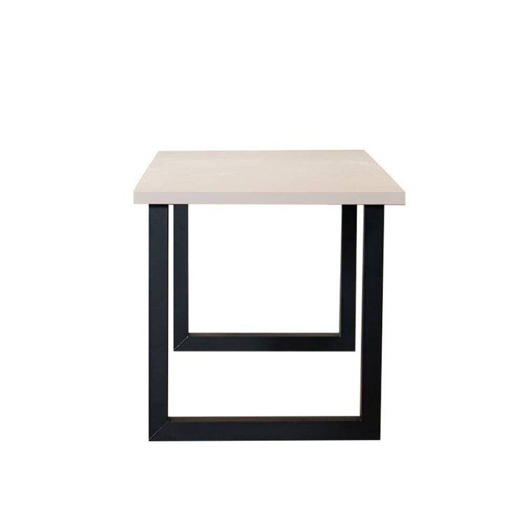 Eettafel Alec melamine beige 160 x 80 cm
