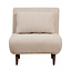 Slaapfauteuil Hanna gerecyclede stof beige