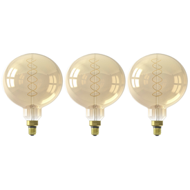 Lichtbron LED bol Ø20 cm (set van 3) amberkleurig