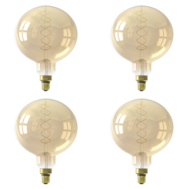 Lichtbron LED bol Ø20 cm (set van 4) amberkleurig
