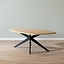 Eettafel Dio melamine eiken deens ovaal 240 x 120 cm