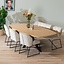 Eettafel Carl melamine eiken deens ovaal 240 x 120 cm
