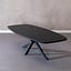 Eettafel Carl melamine zwart deens ovaal 240 x 120 cm