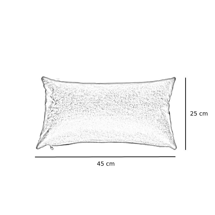 Sierkussen Kyla eco-leer bruin 25 x 45 cm