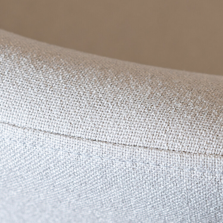 Eetkamerstoel met wieltjes Isak gerecyclede stof grijs