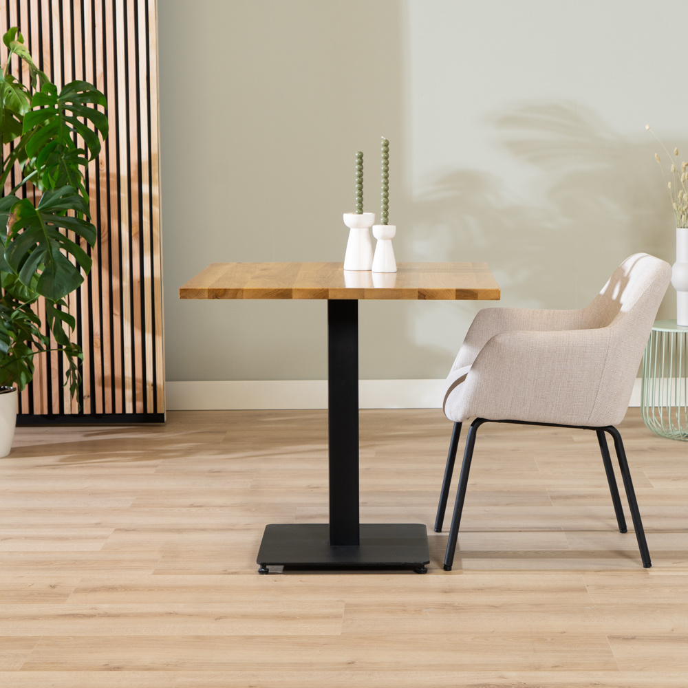 Bistrotafel Sven eikenhout 80 x 80 cm