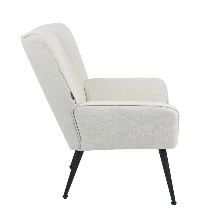 Fauteuil City linnen off white