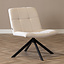 Scandinavische fauteuil Eevi gerecyclede stof off white
