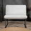 Scandinavische fauteuil Merle off white stof gemêleerd