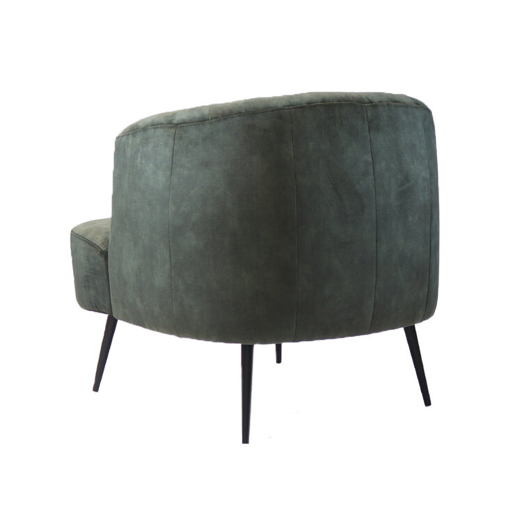 Stoel babykamer velvet Billy groen