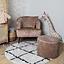 Stoel babykamer velvet Billy taupe