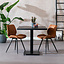 Bistrotafel Nils melamine zwart 80 x 80 cm