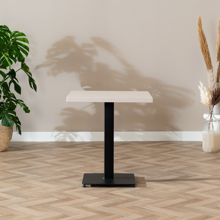 Bistrotafel Nils melamine beige 70 x 70 cm