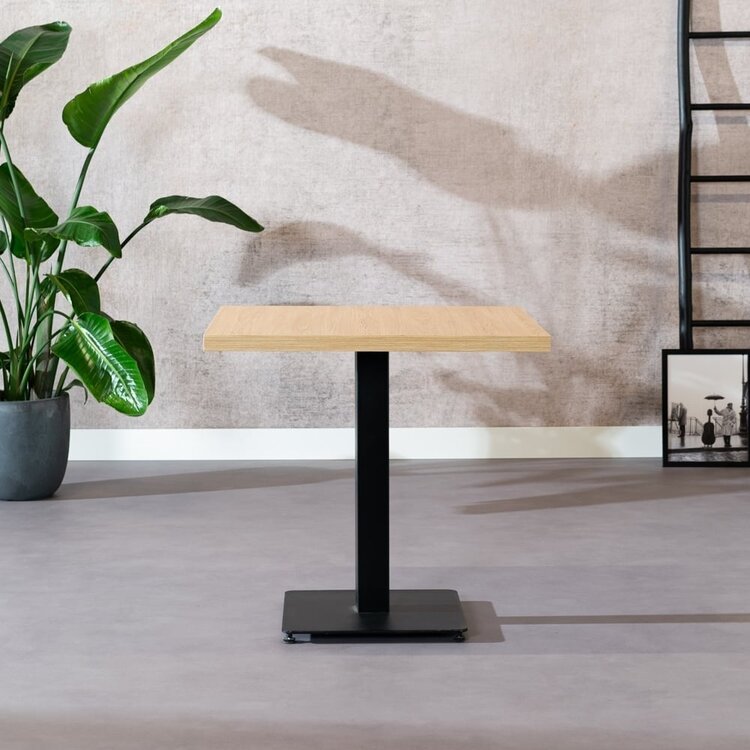 Bistrotafel Nils melamine eiken 80 x 80 cm