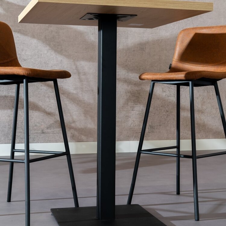 Bartafel Nils melamine eiken 80 x 80 x 109 cm