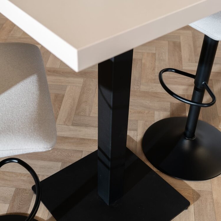 Bartafel Nils melamine beige 70 x 70 x 109 cm