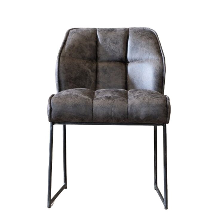 Industriële eetkamerstoel Abel antraciet