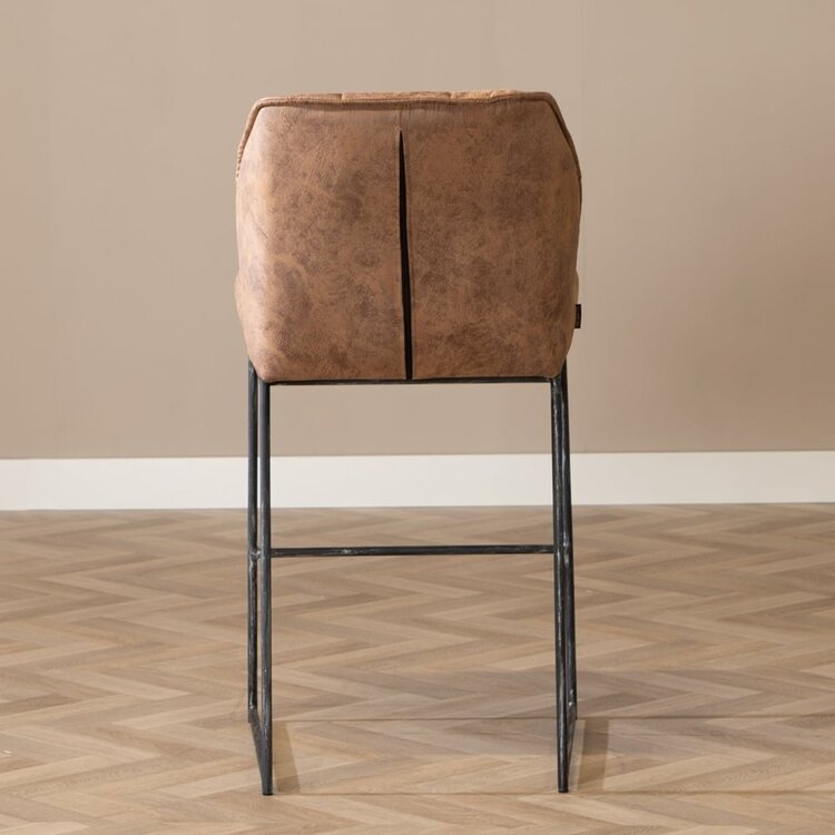 Industriële barkruk Abel cognac 82 cm